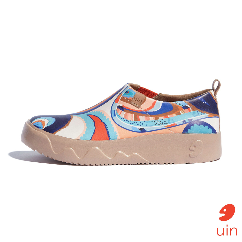 【 Uin 】西班牙原創設計 | 色彩渦旋2 托萊多9 防潑水 女鞋 彩繪鞋 休閒鞋 懶人鞋