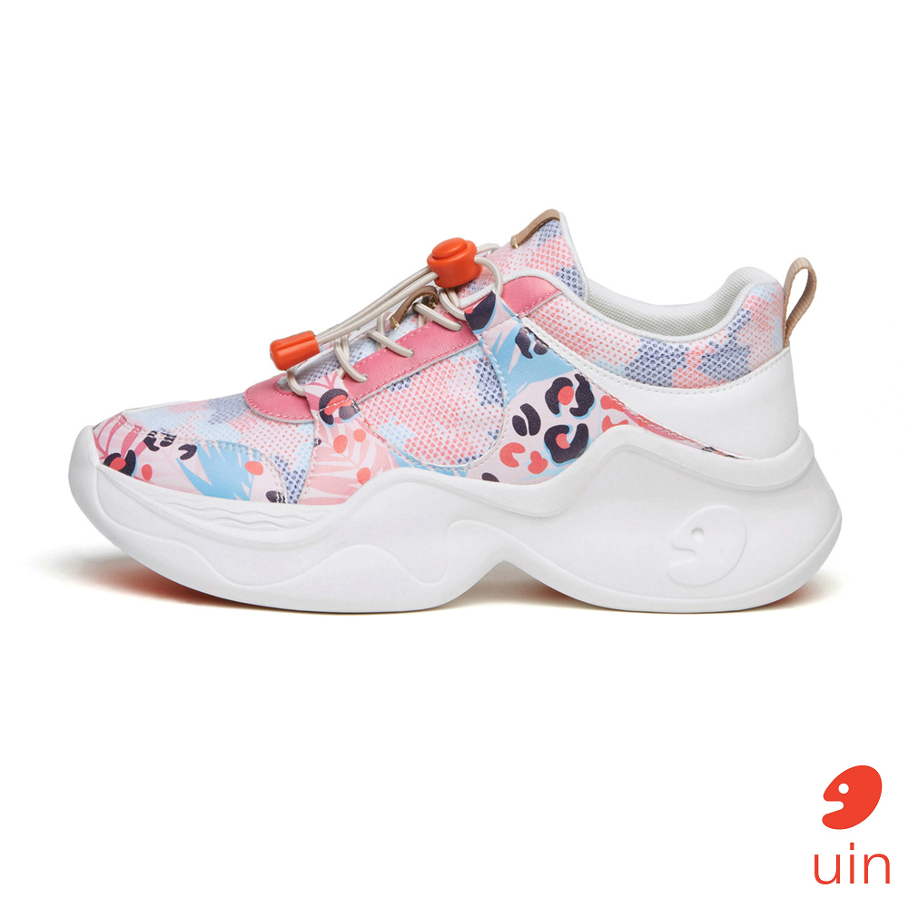 【Uin】西班牙原創設計 |帕爾瑪 粉色春日 女鞋 彩繪鞋 休閒鞋 懶人鞋