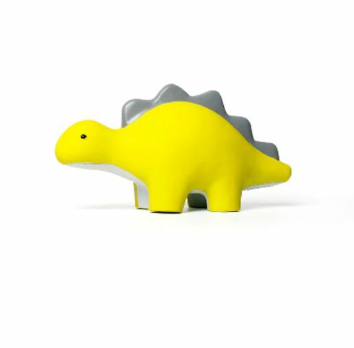 Q-Monster 乳膠發聲狗玩具 - 恐龍系列 - 黃色