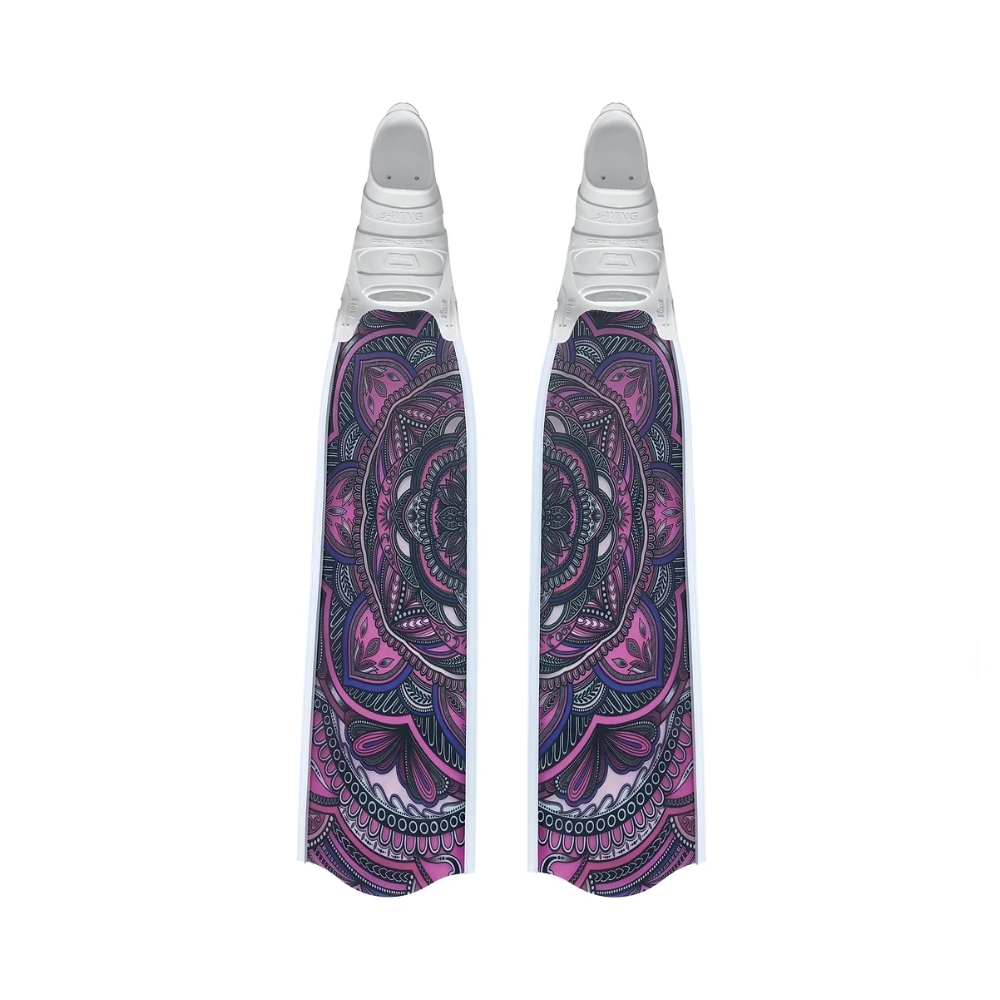 ▲PENETRATOR 玻纖長蛙鞋裸板-曼陀羅 (粉)