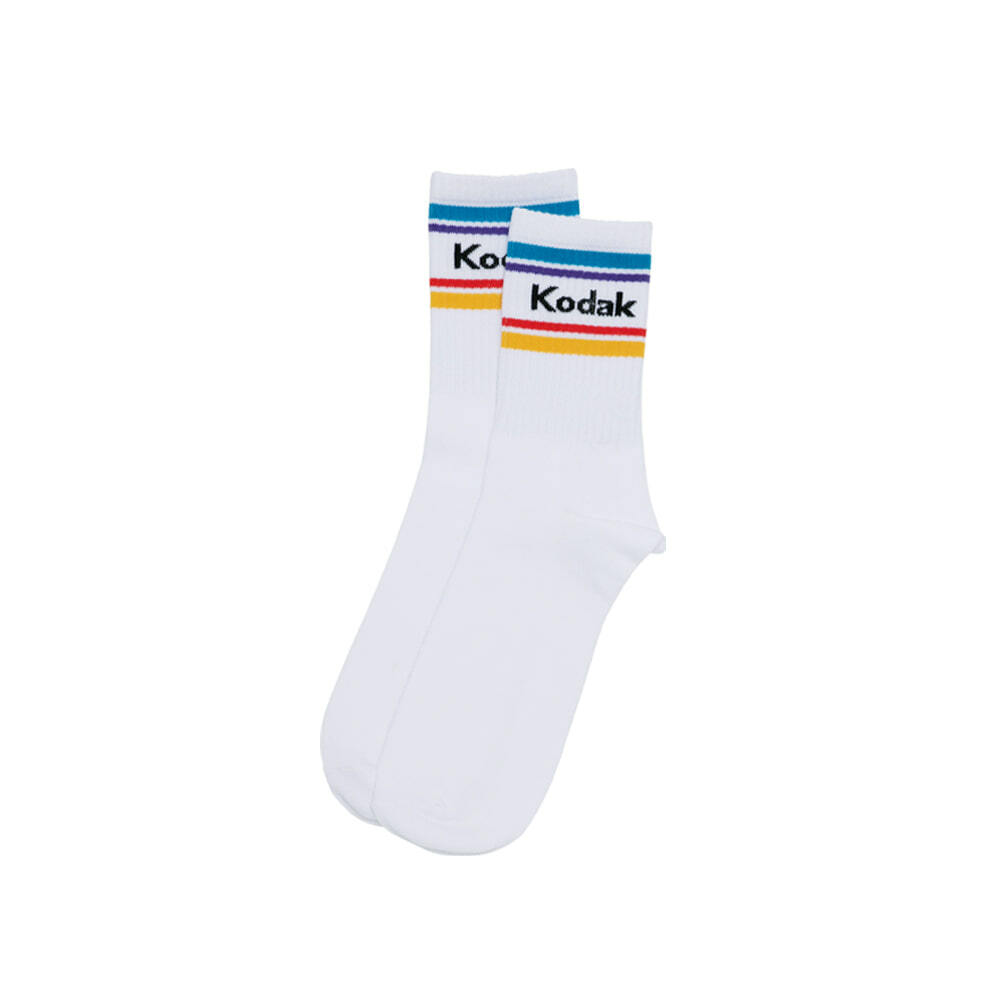 Kodak Multi Color Socks White K2343LSC61WHT