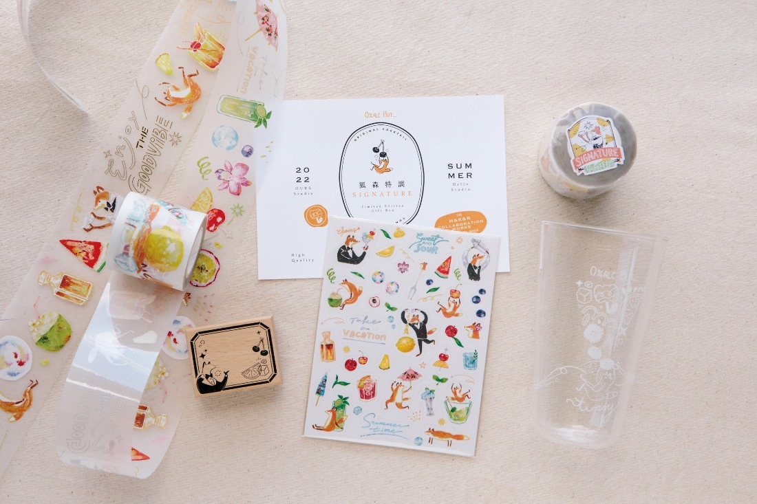 狐森特調 透明貼紙｜OURS x 你好工作室 聯名