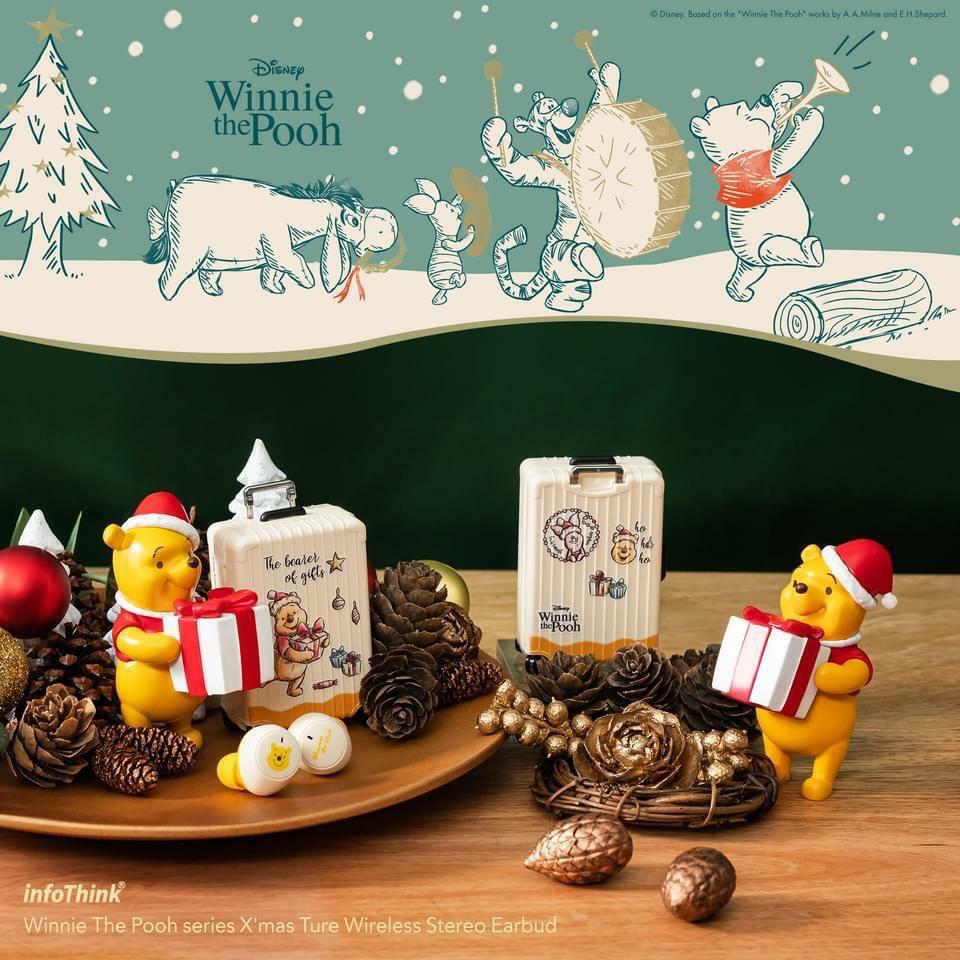 infoThink 小熊維尼系列聖誕版真無線藍牙耳機