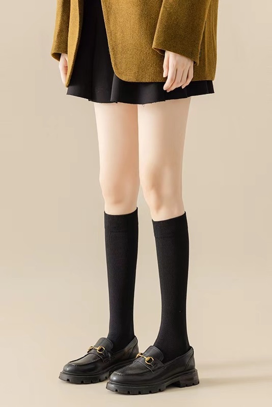 純色保暖長筒襪 五色
