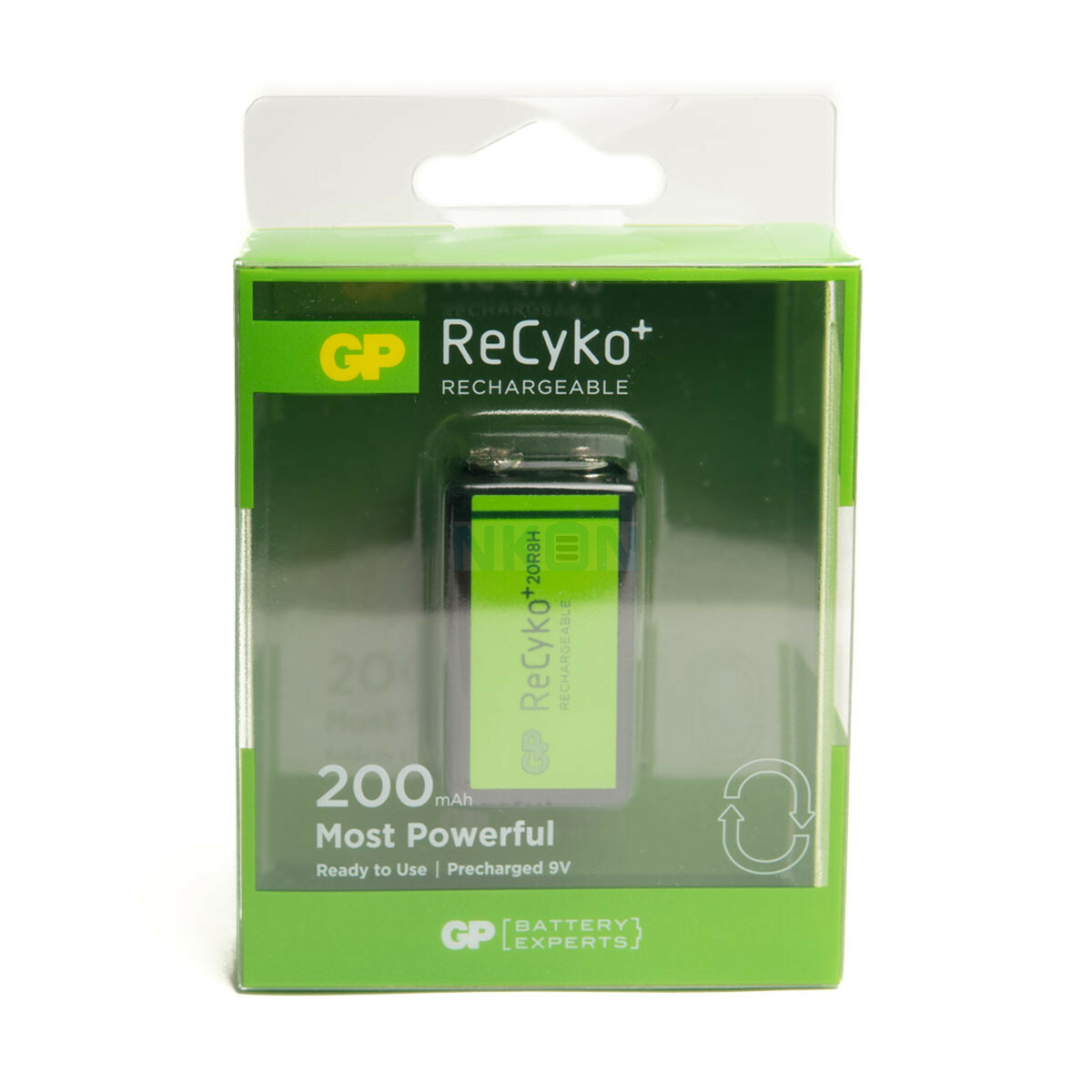 GP 超霸 ReCyko+ NiMH 20R8H 充電池 200mAh 9V PP3 四方電 香港行貨