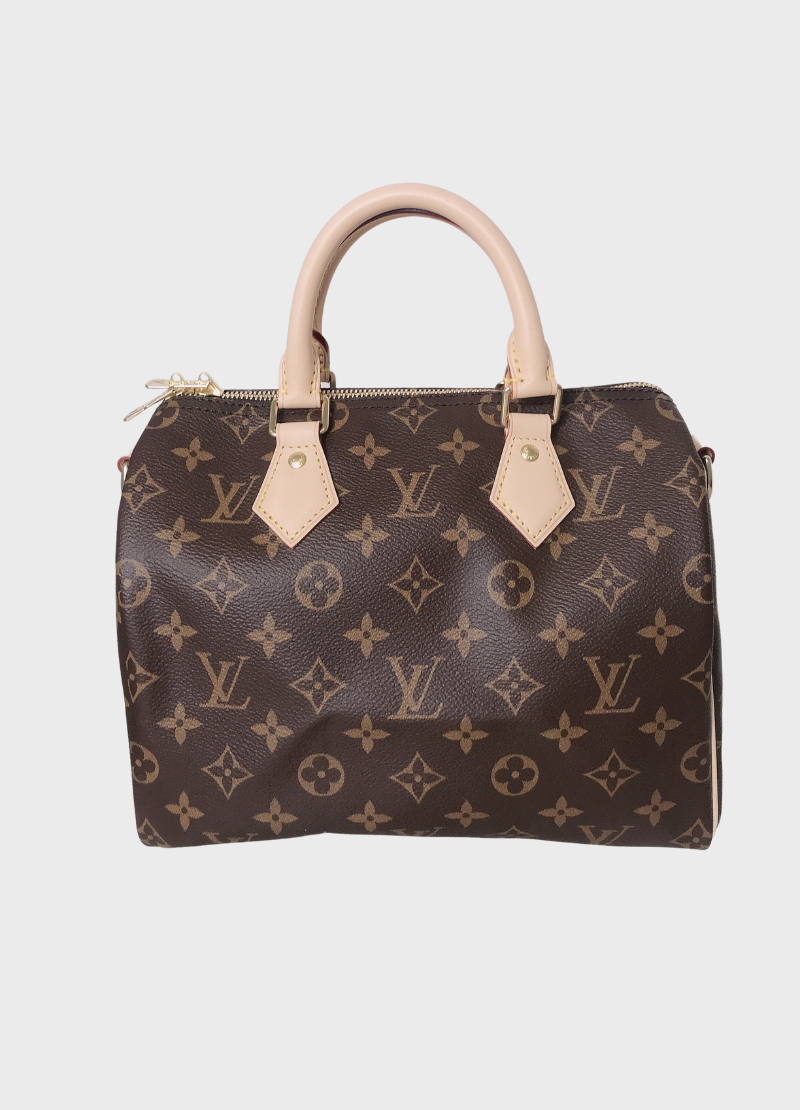 Louis Vuitton Speedy Duffle 25 Brown Canvas