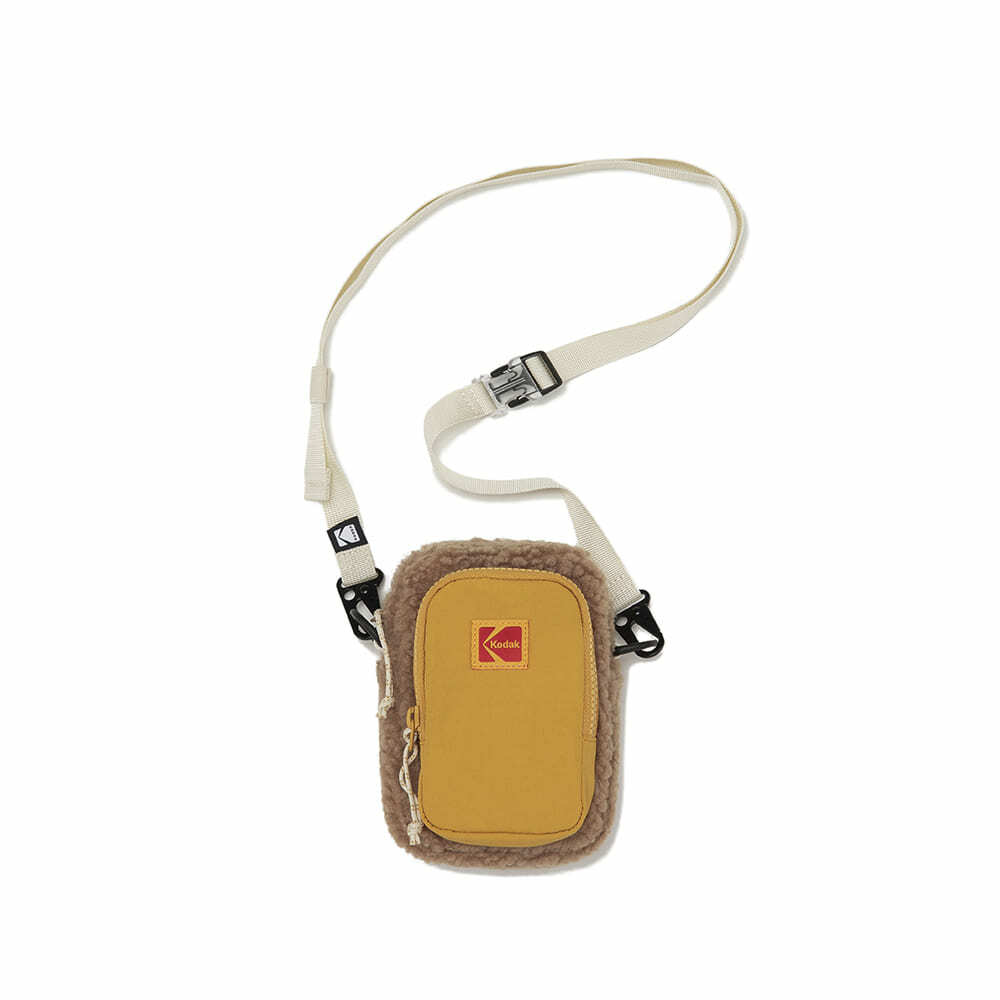 Kodak Boa Fleece Mini Cross Bag - YELLOW K2343LBG92YLW