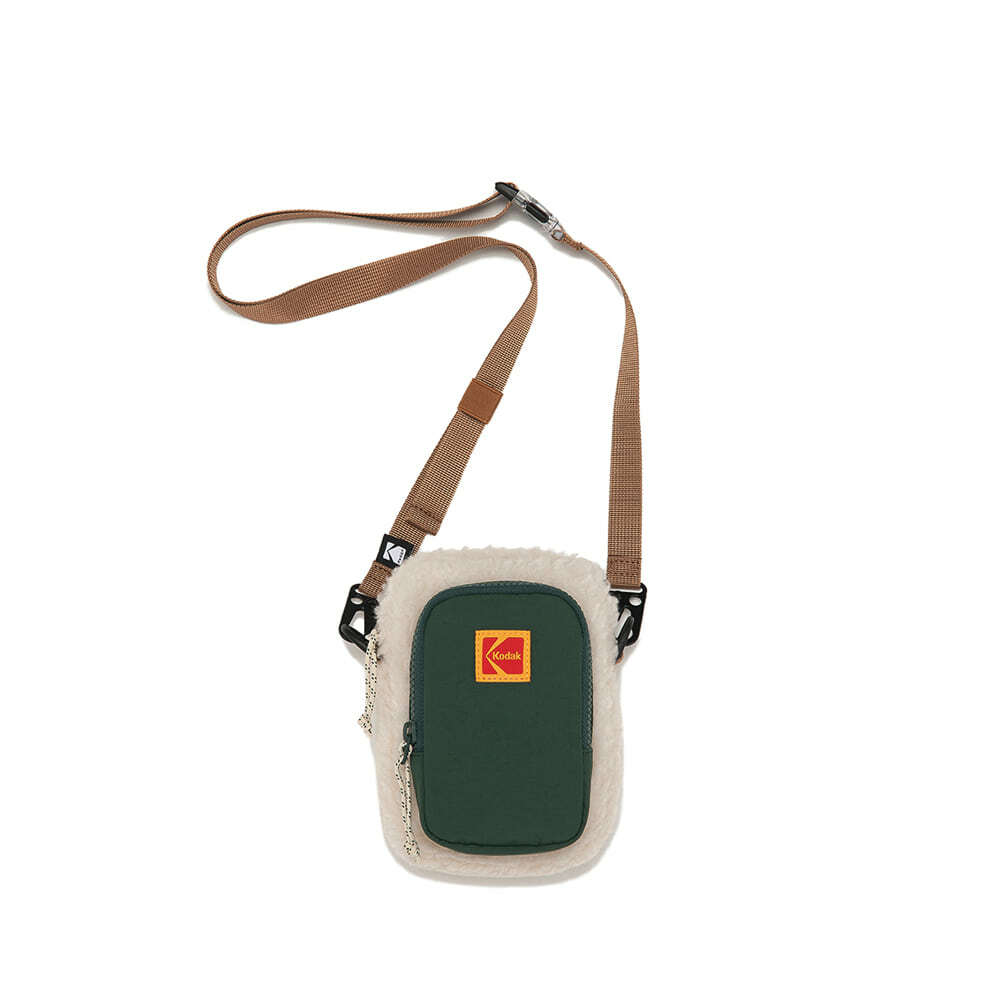 Kodak Boa Fleece Mini Cross Bag - GREEN K2343LBG92GRN