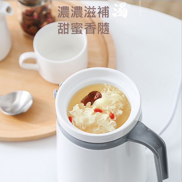 韓國JK 新款陶瓷迷你養生杯電熱水杯辦公便攜煮粥電燉盅 (J0454)