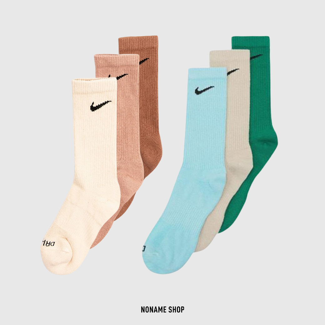 NIKE Everyday Plus 刺繡 小勾 長襪 三雙一包 襪子 兩色