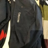 [S] TOMMY HILFIGER ESSENTIAL CREWNECK SWEATER,BLACK, 78B9263-416 (STH96)