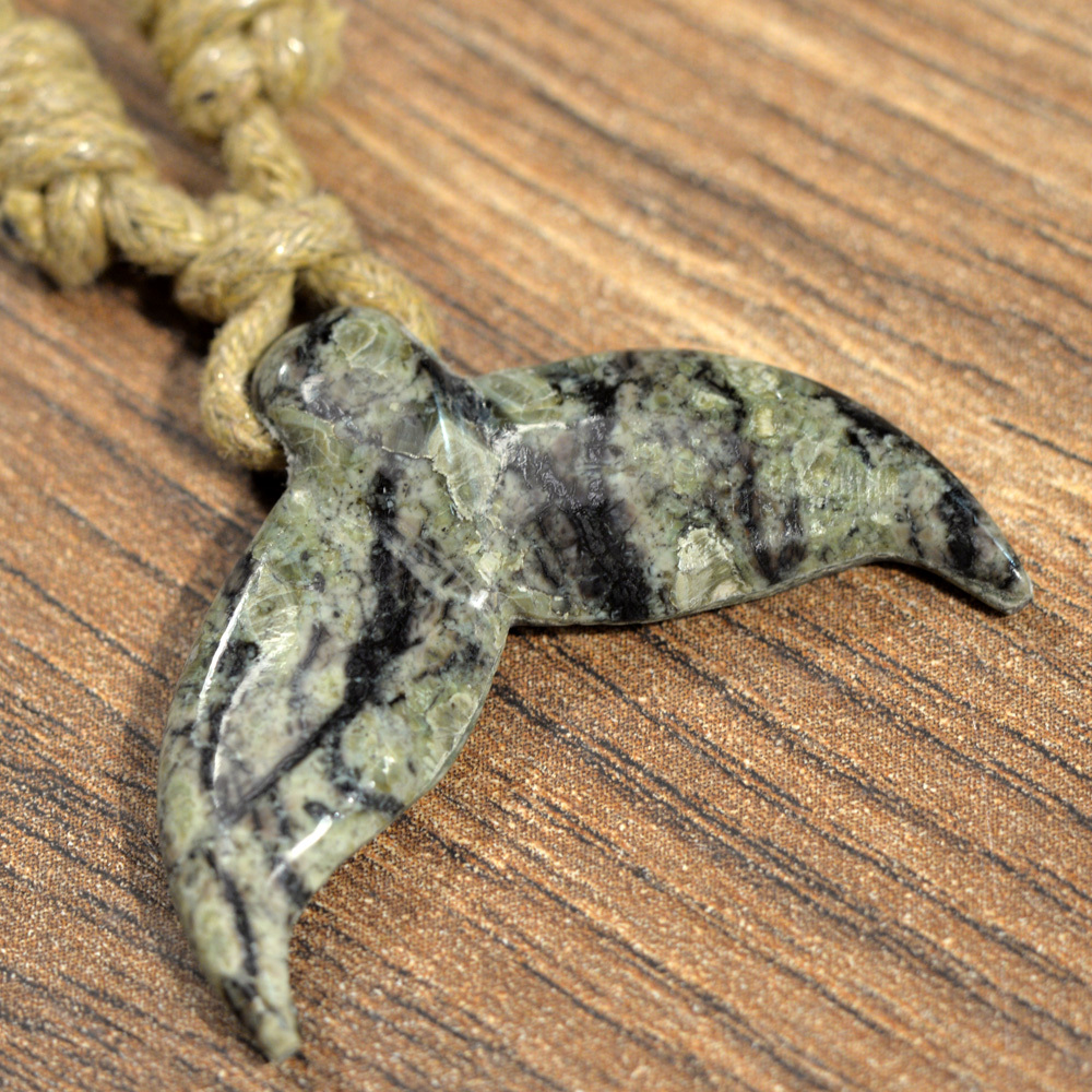 FREEDIVING PLANET - 魚尾造型項鍊 Baguio Stone (虎斑石)