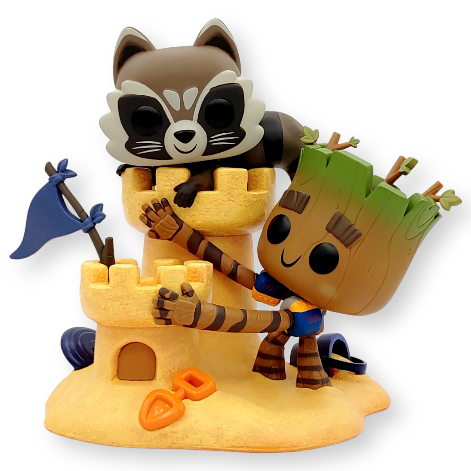 FUNKO POP<銀河守護隊>6吋火箭浣熊與樹人玩沙-No.1089