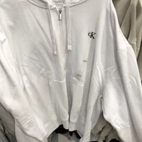 [S] CALVIN KLEIN ZIP-UP HOODIE,WHITE, SP40578979-40HP259540, FINAL SALE (SCK97)