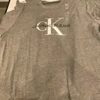 [S] CALVIN KLEIN MONOGRAM LOGO CREWNECK T-SHIRT,GREY, SP41563022-41VP883038 (SCK98)