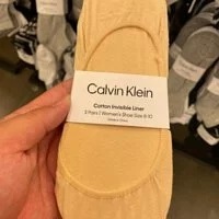 [S] CALVIN KLEIN COTTON INVISIBLE LINER 3 PAIRS, 58665596826 (SCK103)