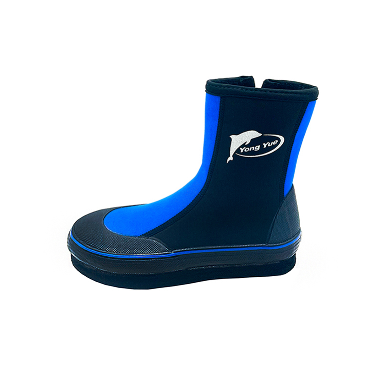 YONGYUE長筒防滑鞋/黑藍色