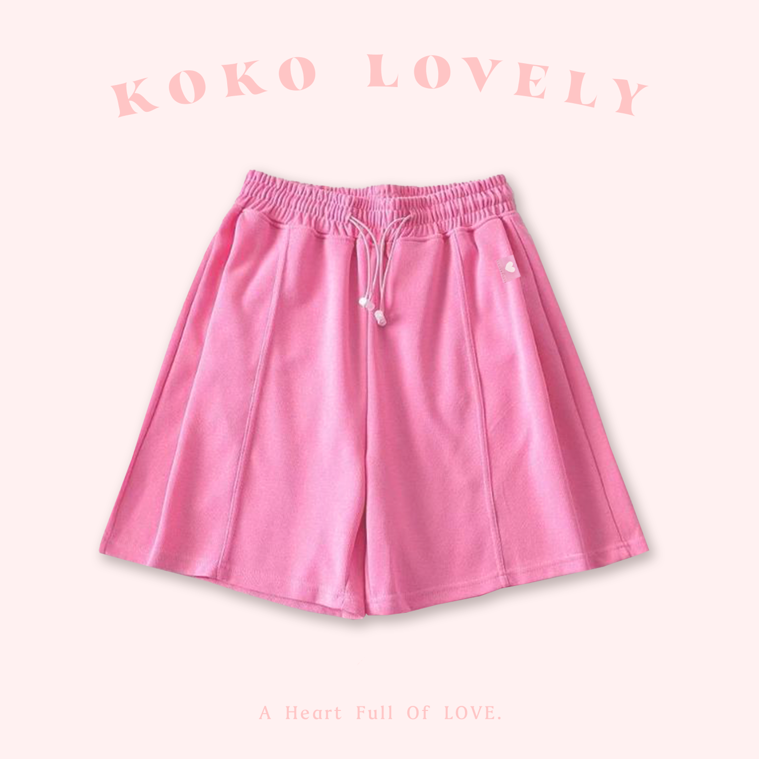 KOKO LOVELY 休閒抽繩五分棉褲