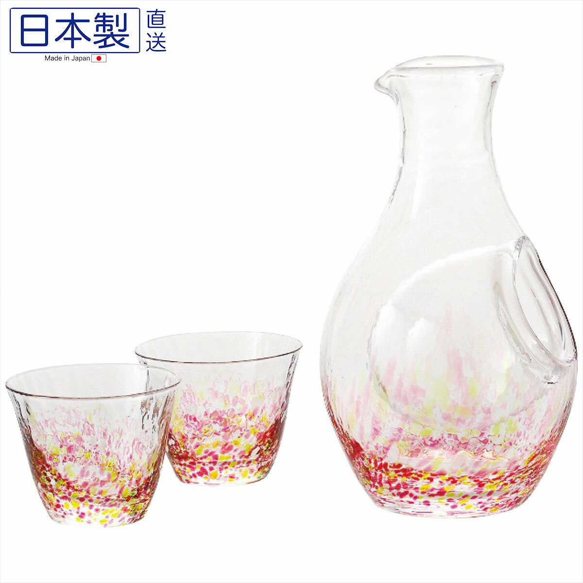 日本花の彩清酒壺套裝 (日本製)