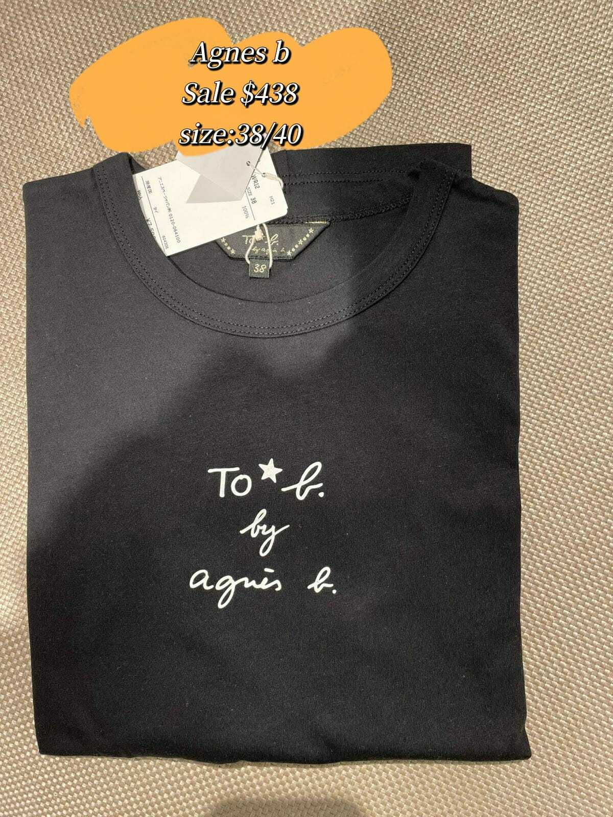 Agnès b. LOGO 長袖Tee size 38