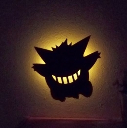 日本POKEMON卡通造型LED燈 (耿鬼) (日本製)