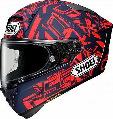 SHOEI X15 Marquez Dazzle Matt Red/Dark Blue