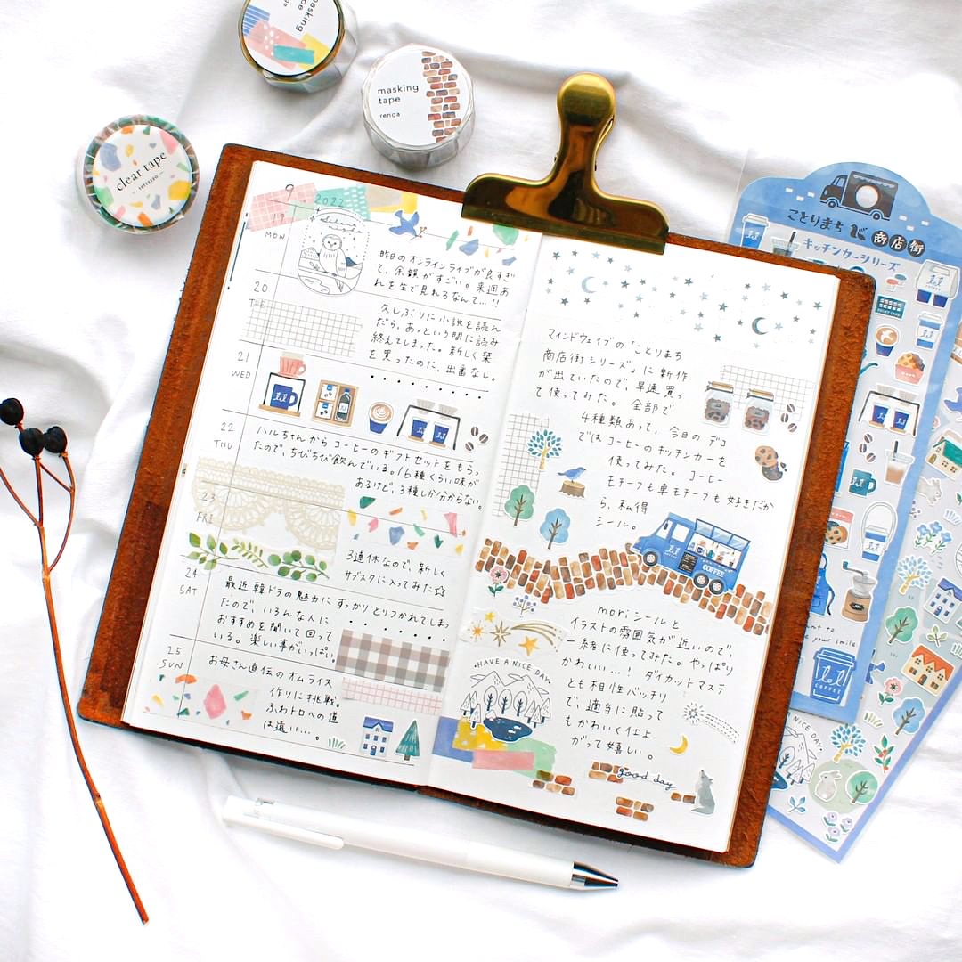 Mind Wave Sticker－Kotorimachi Shopping Street Series (Japanese Stationery Brand)