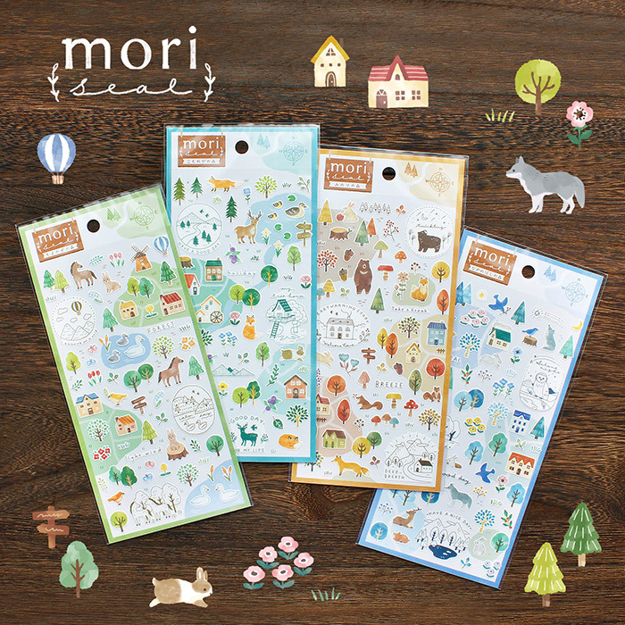 Mind Wave Sticker－Mori Seal Series (Japanese Stationery Brand)
