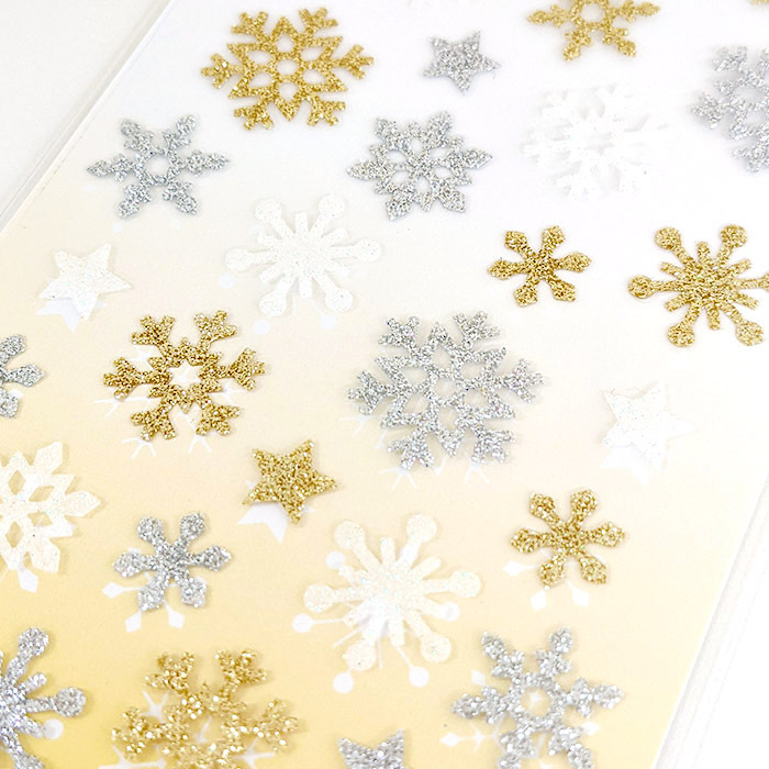 Mind Wave Christmas Sticker－Shine Crystal (Japanese Stationery Brand)