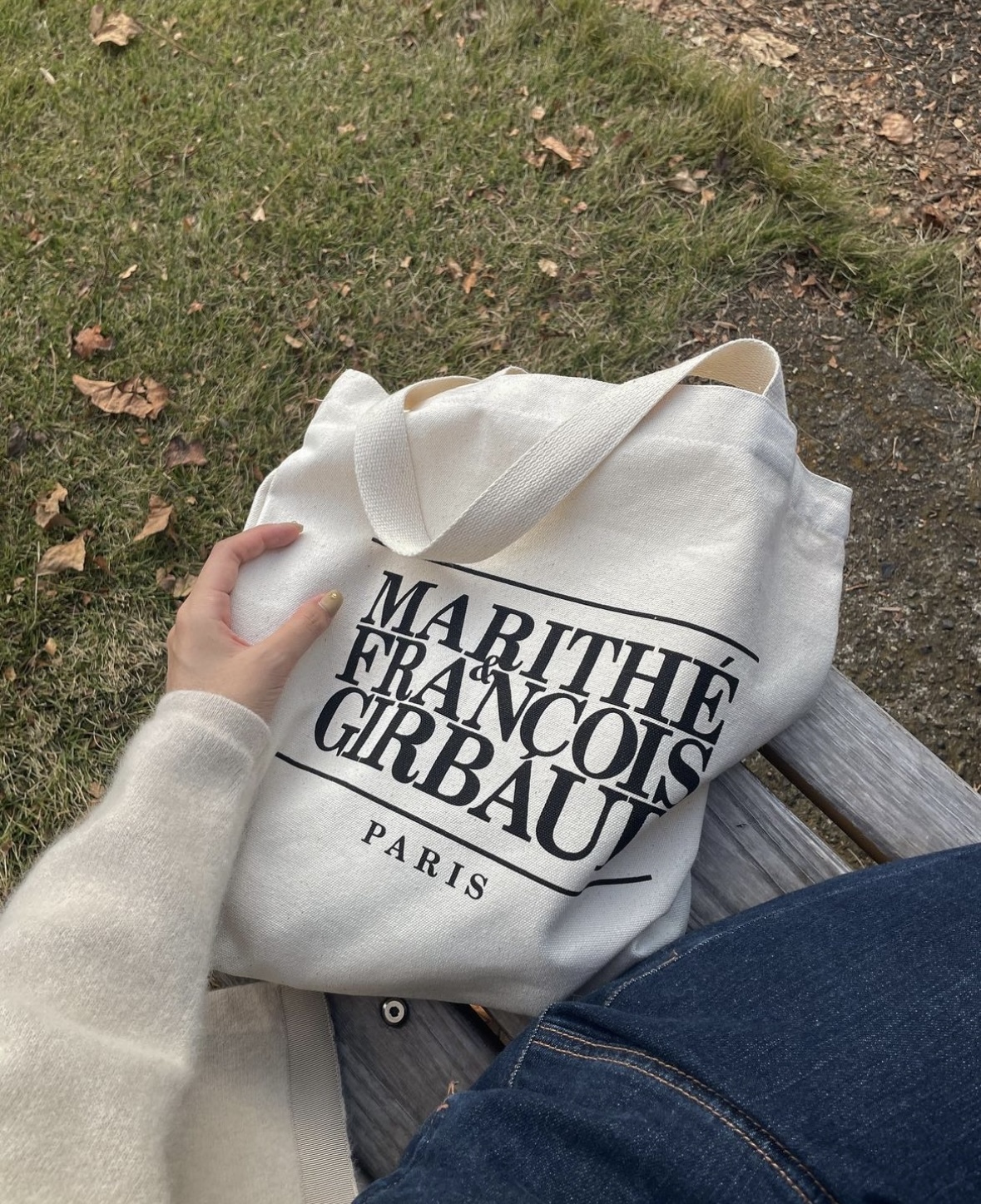 ☆Marithe + Francois Girbaud☆ CLASSIC LOGO DENIM ECO BAG da PRE-ORDER) MARITHE FRANCOIS GIRBAUD CLASSIC LOGO DENI