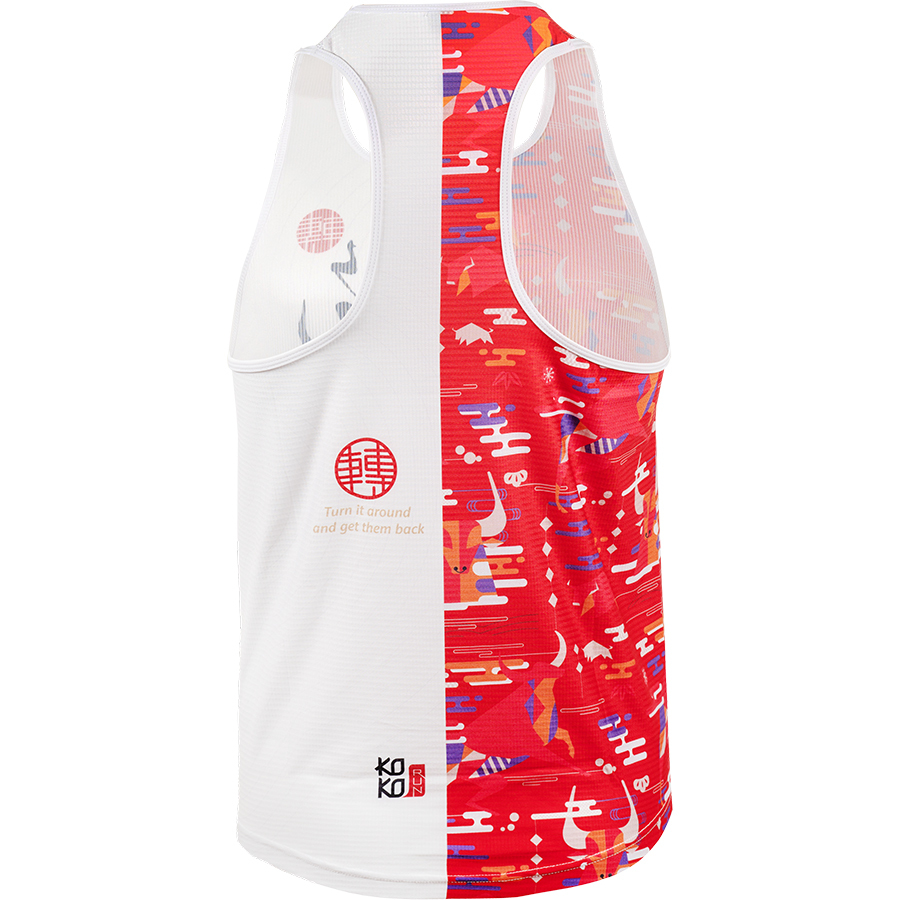 《牛轉乾坤》運動背心︱乾坤紅