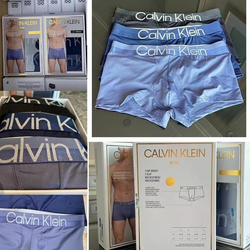 超人氣熱賣 Calvin Klein 精裝綿質男裝底褲内褲（一盒3條）