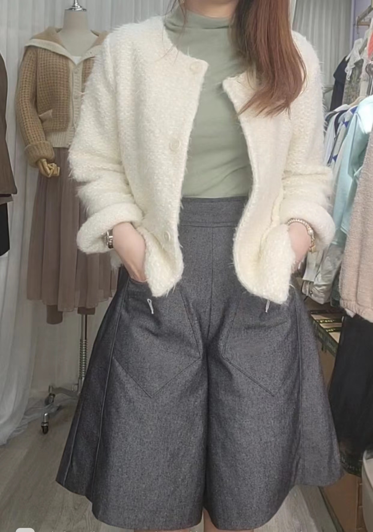 圓領款外套(99316)