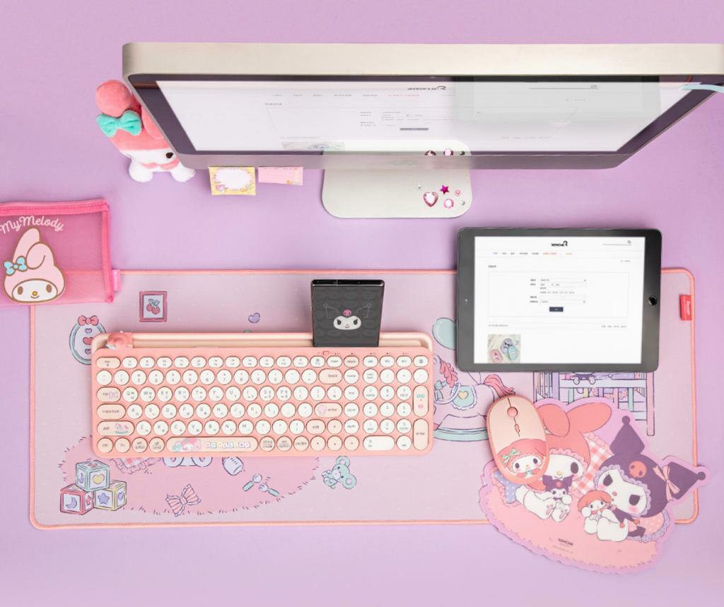 Sanrio正版授權加長版多用途枱墊滑鼠墊