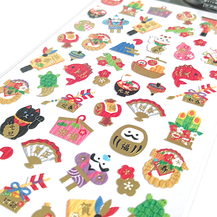 Mind Wave New Year Fortune Sticker－Lucky Charm (Japanese Stationery Brand)
