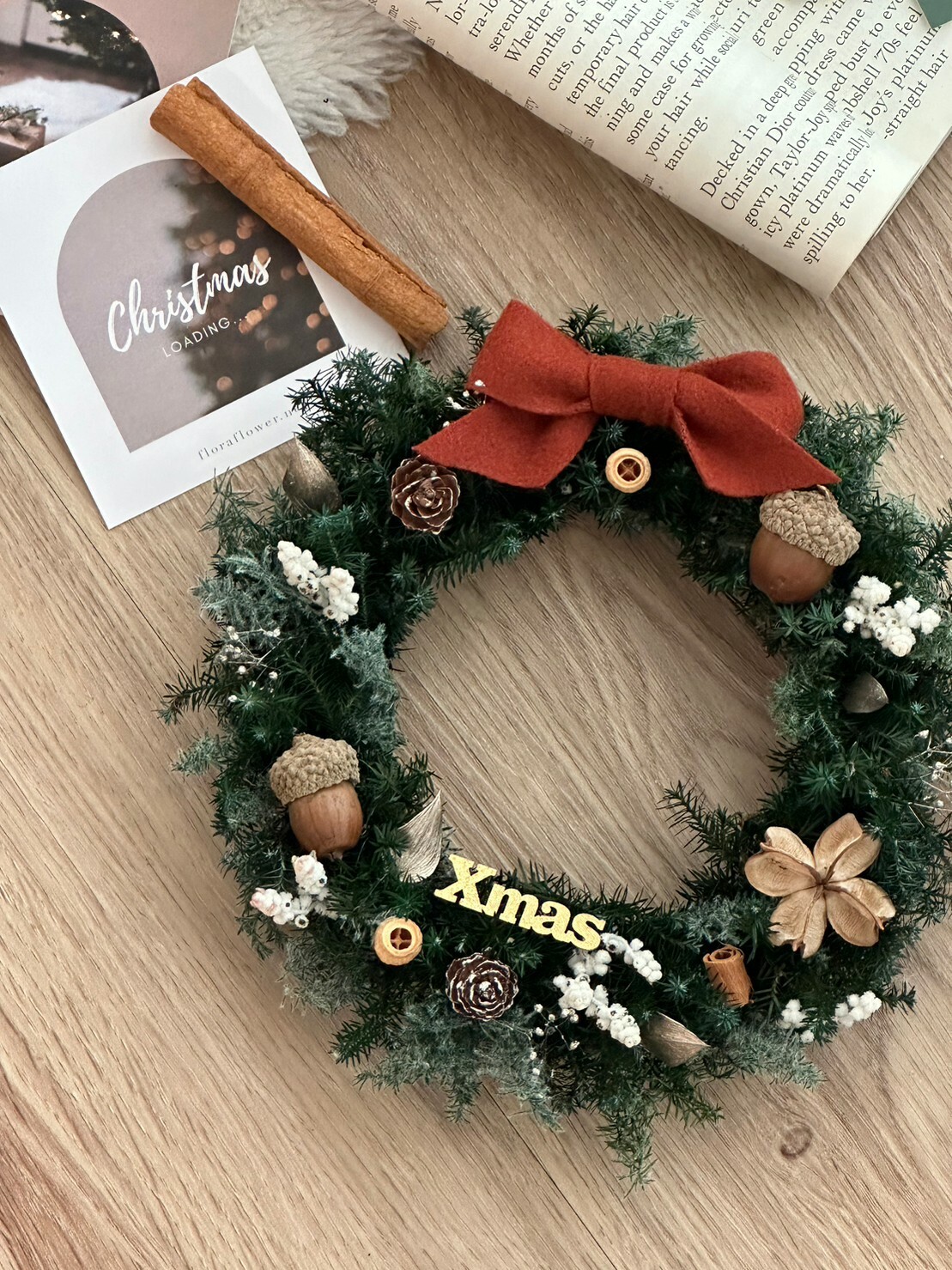 聖誕花圈 - 雪松秘境