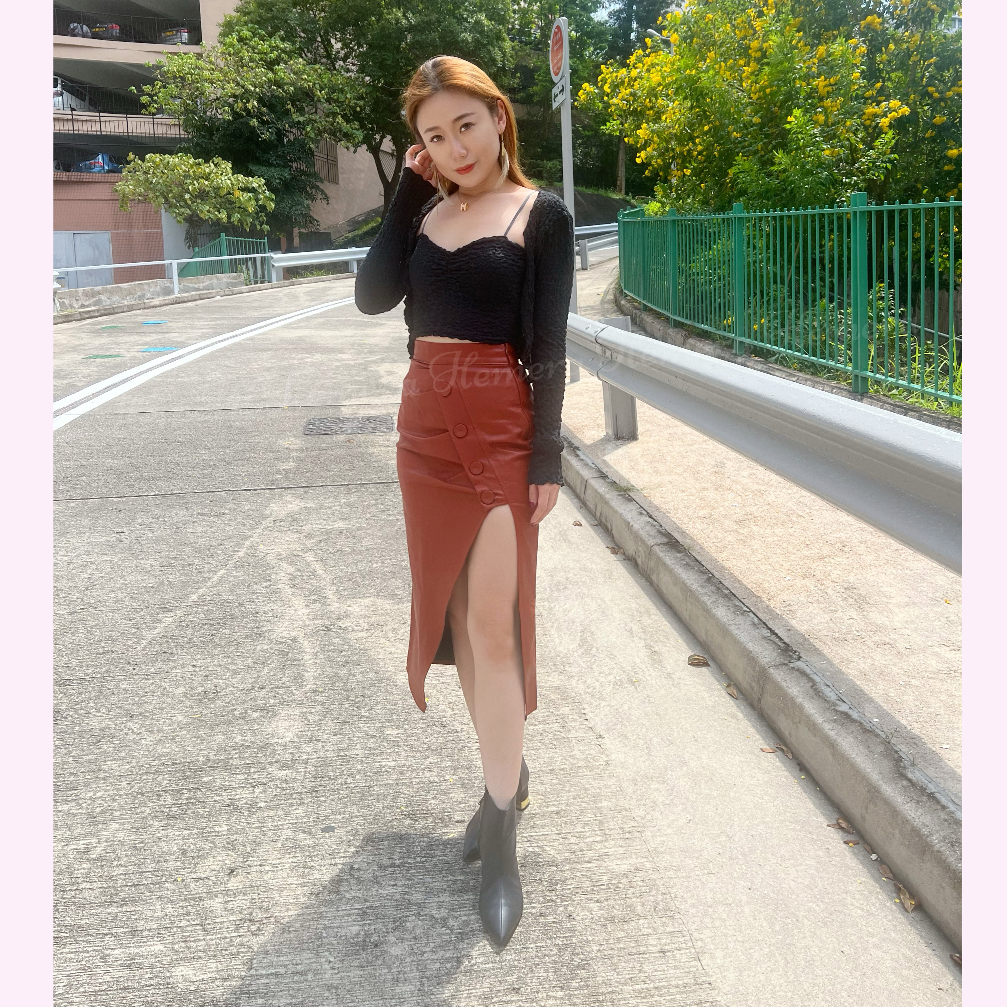 IN STOCK: ST22S1043 皺皺布料吊布加小外套