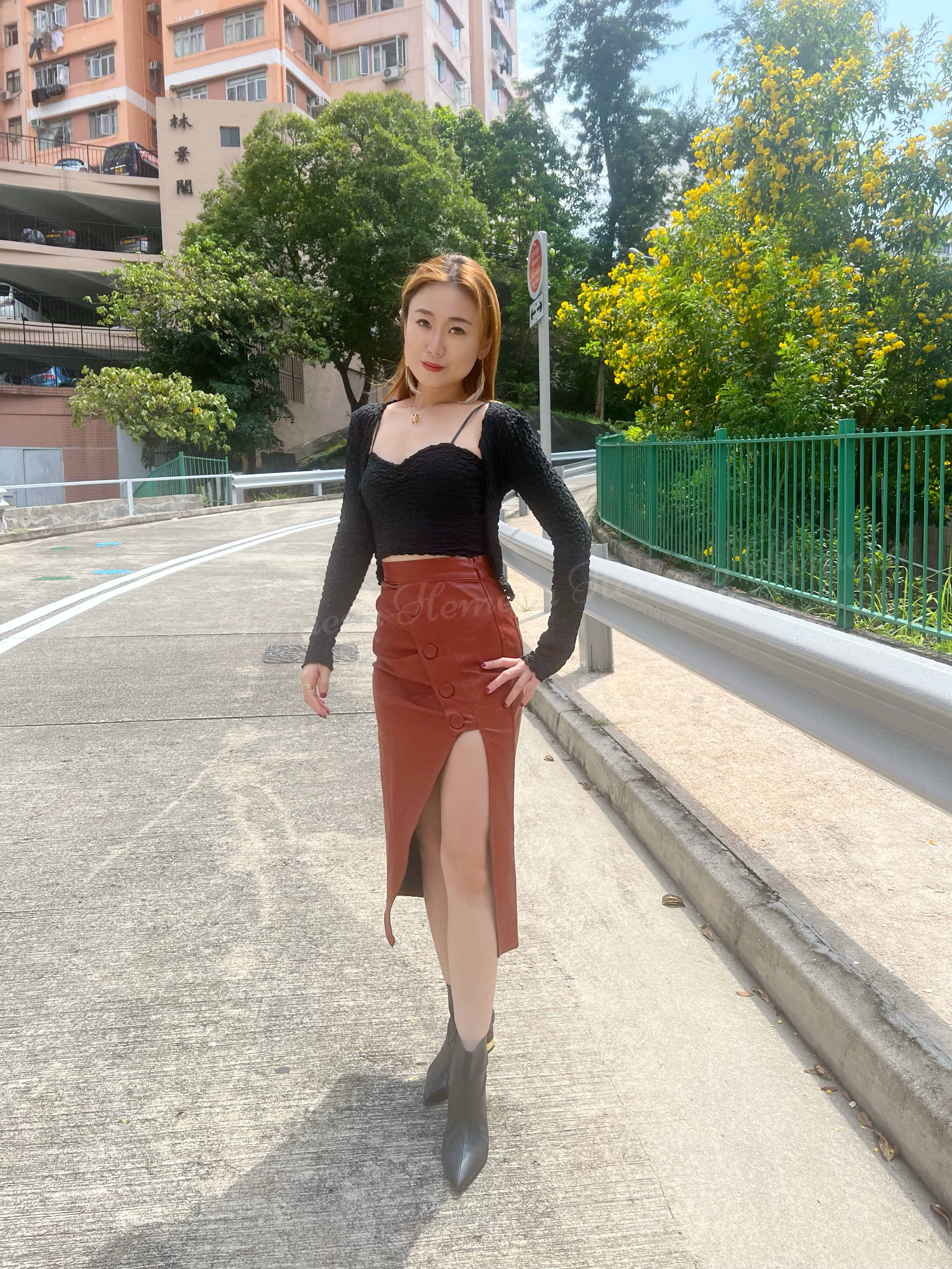 IN STOCK: ST22S1043 皺皺布料吊布加小外套