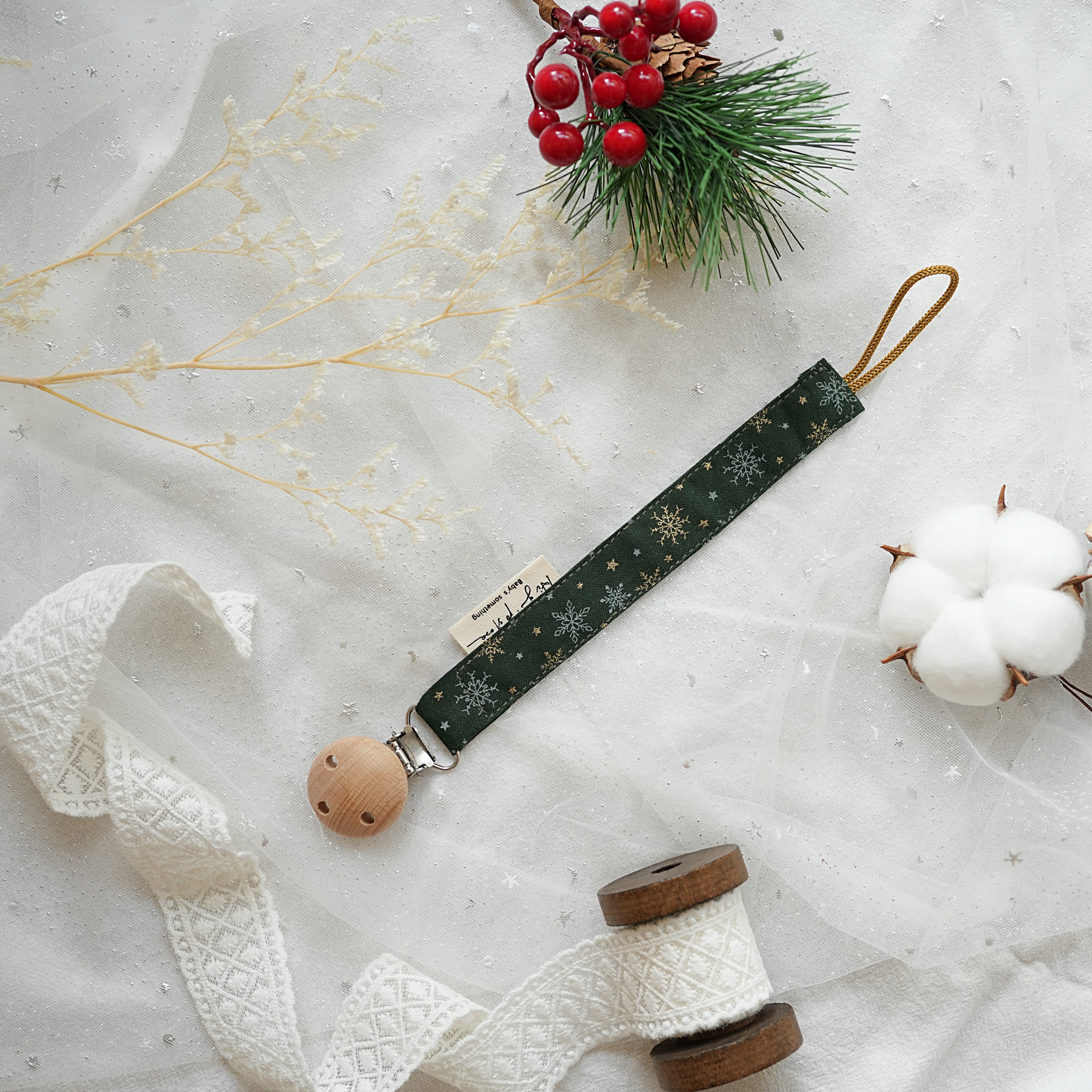 Hi Y.P store-櫸木夾-星燦雪花-松綠款