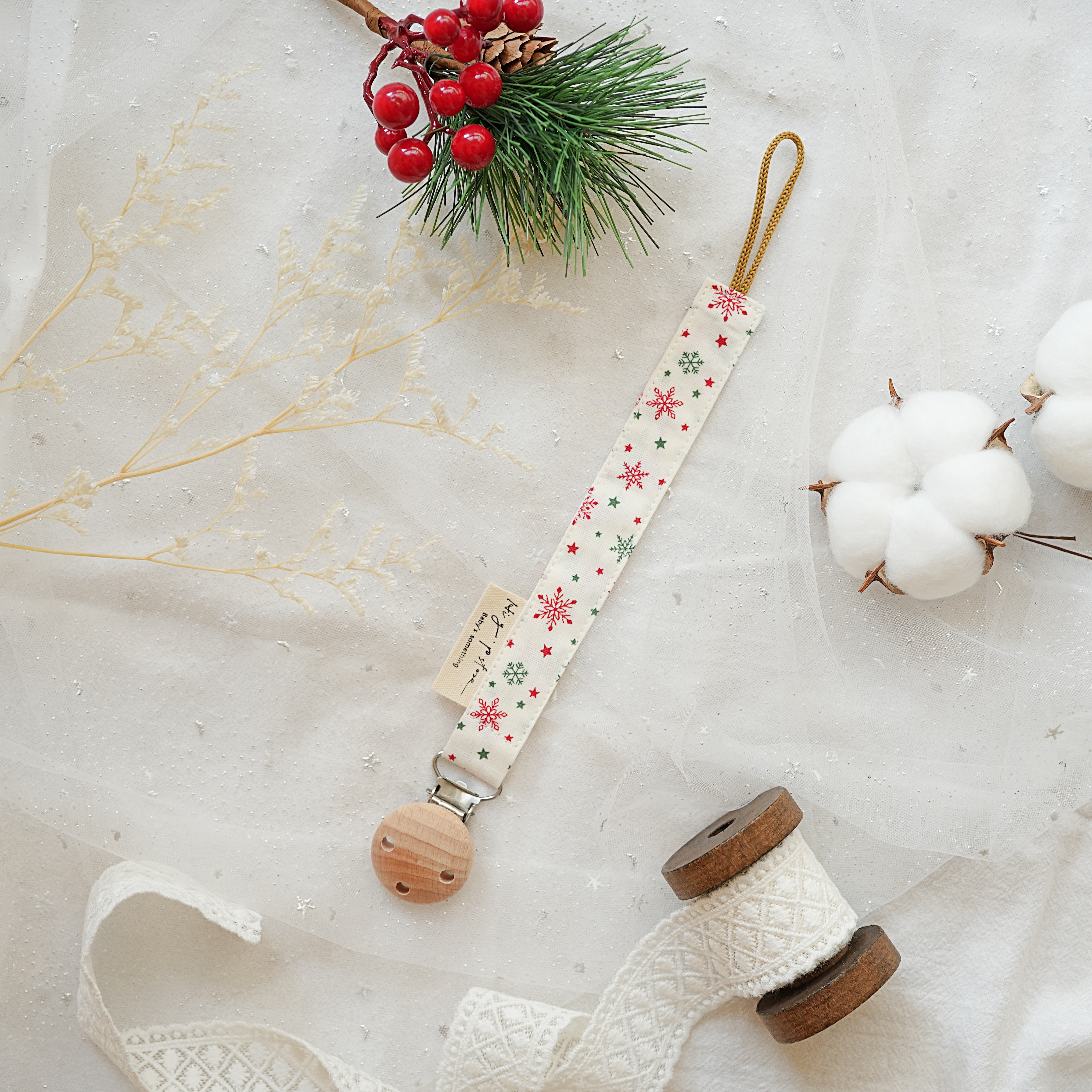 Hi Y.P store-櫸木夾-星燦雪花-奶白款