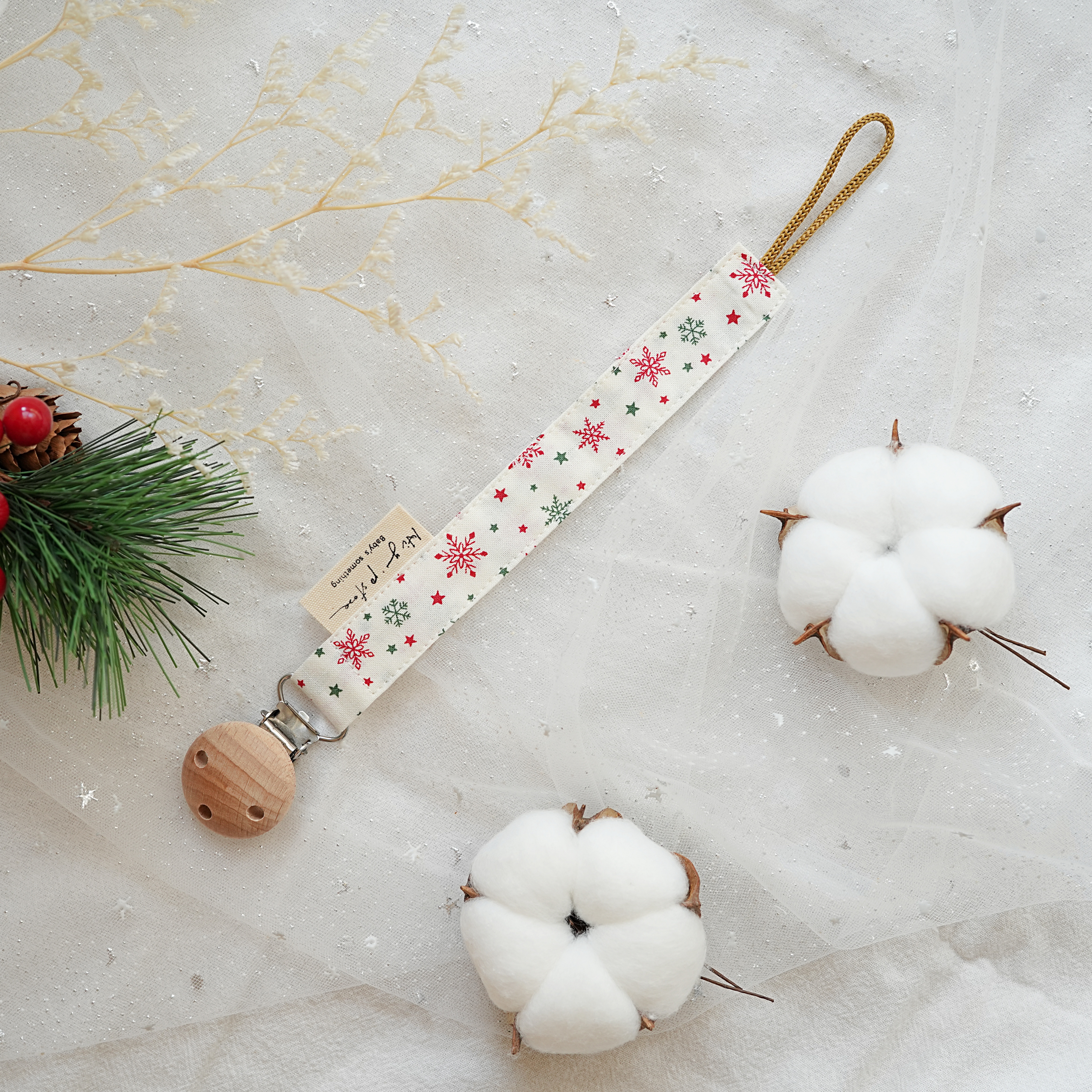 Hi Y.P store-櫸木夾-星燦雪花-奶白款