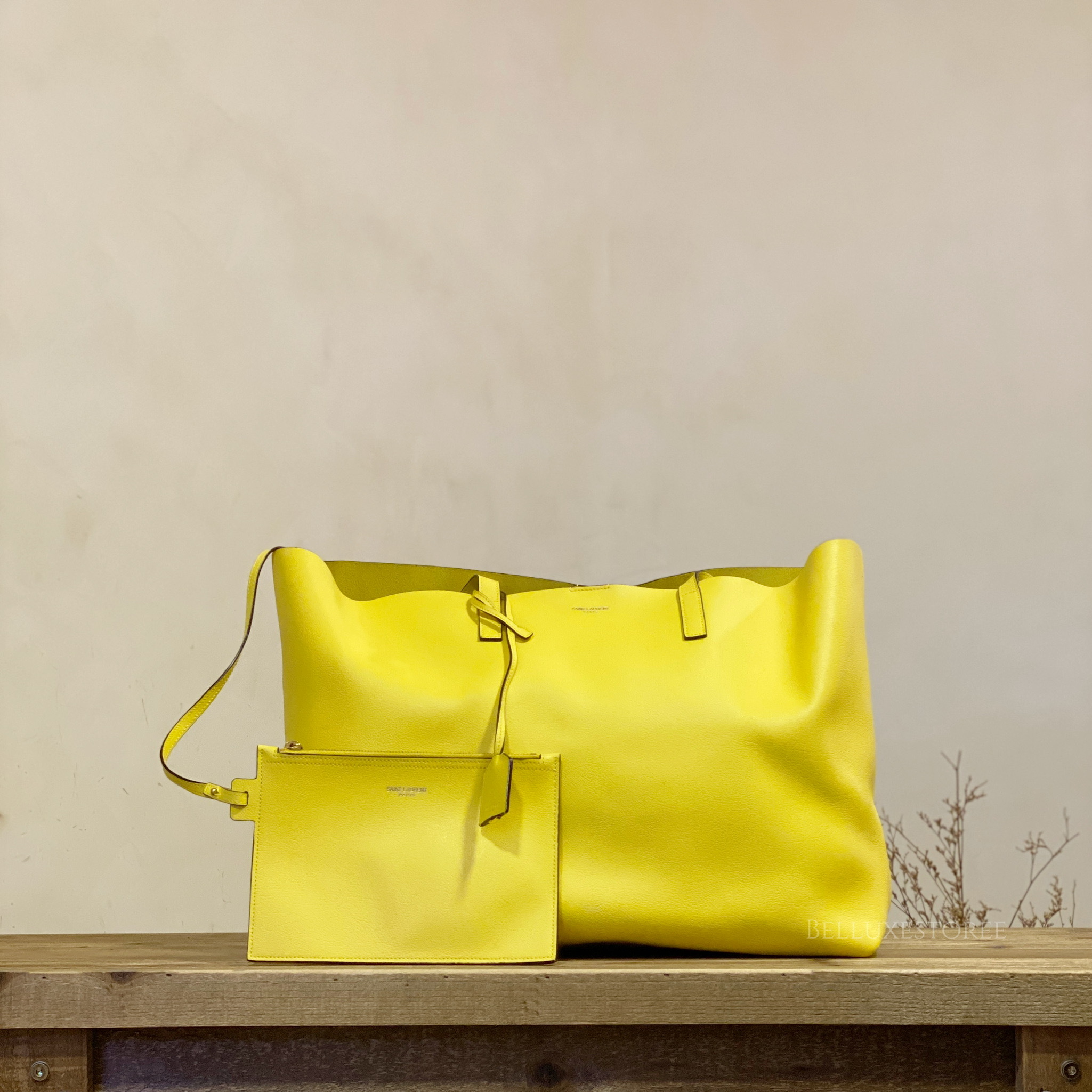 [Preowned] YSL tote yellow