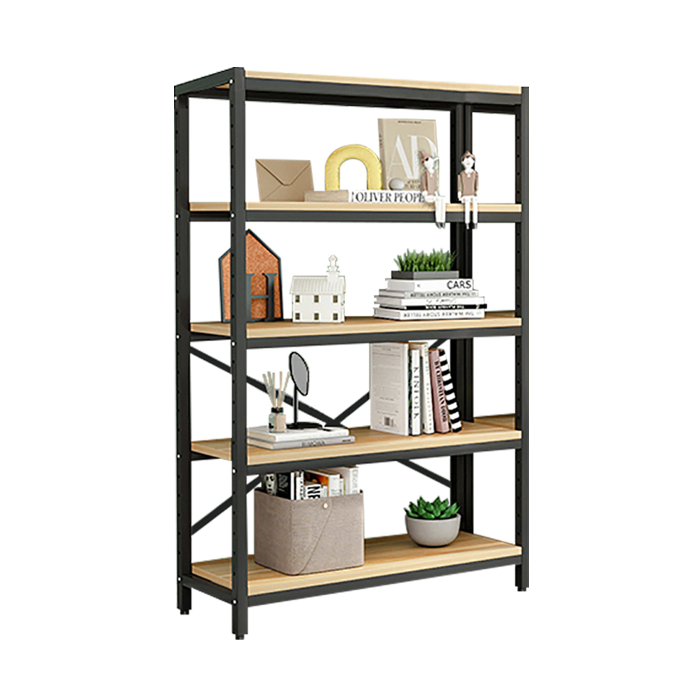 【慢慢家居】層高任意調-4尺超耐重五層落地型置物架電器架(W120xD40xH182cm)