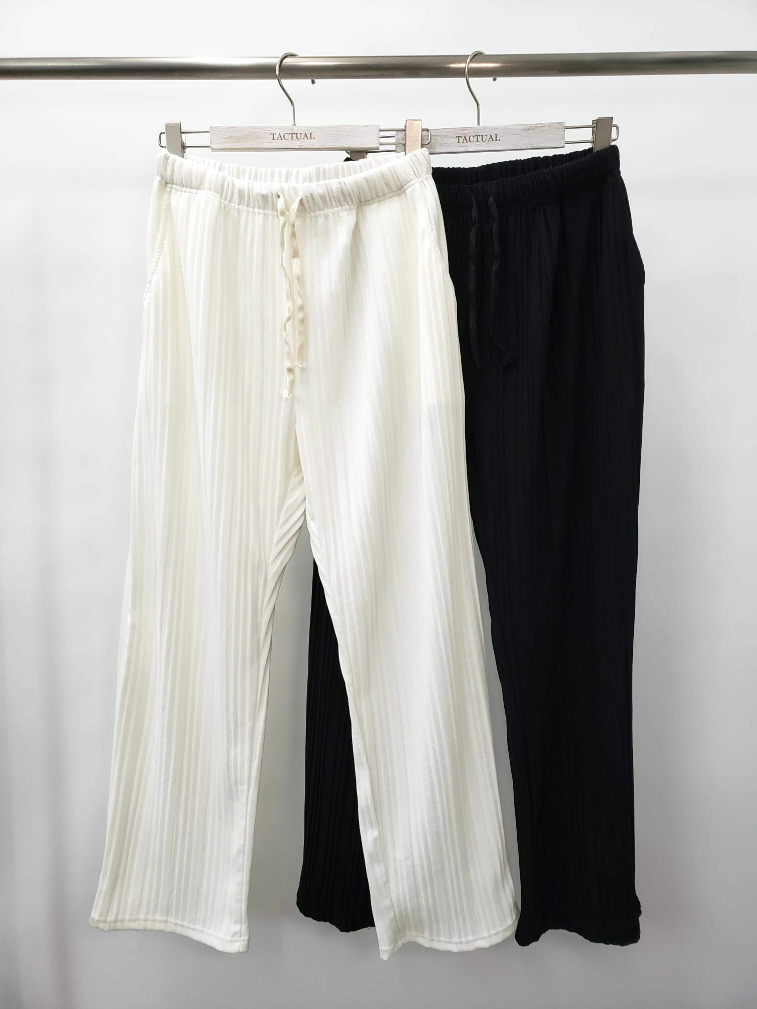 暗直紋鬆身褲 P2119