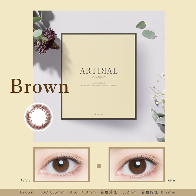 ARTIRAL 每日即棄有色隱形眼鏡(1DAY) Brown