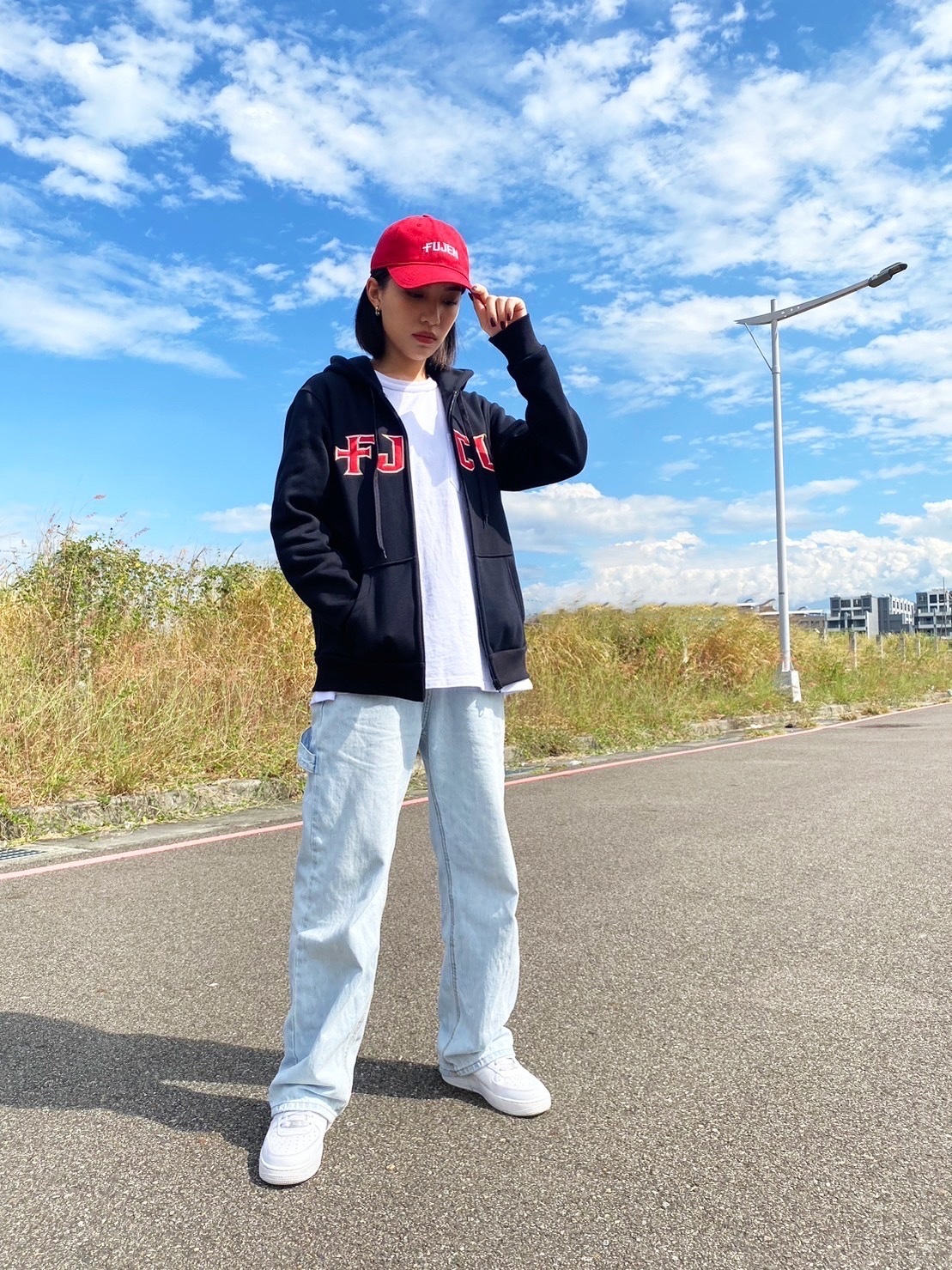 輔大外套 / 全繡工 / 內刷毛 (黑色）