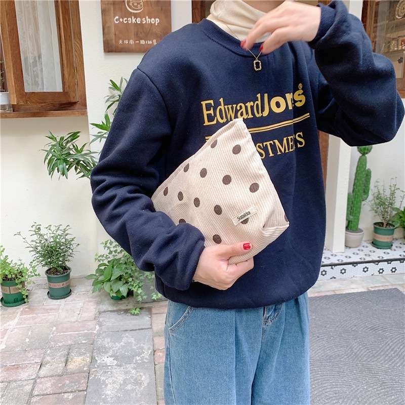 簡約波點收納袋