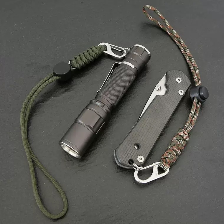 手工編織調節手繩 軍綠迷彩/紅 野外求生裝備/扣環/8字扣 79CTB25481