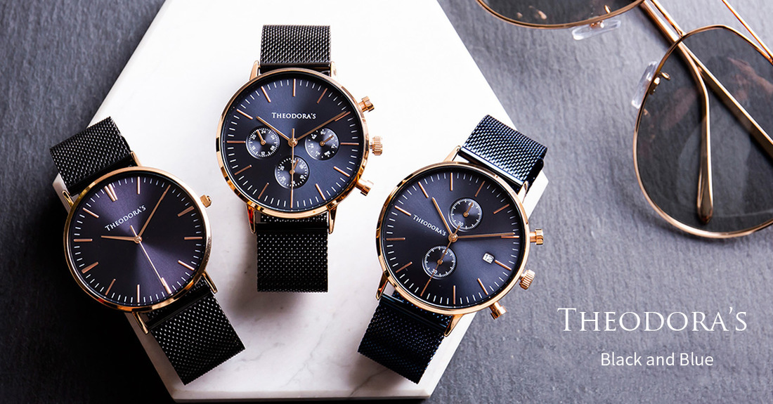THEODORA'S, watches, 紳士藍, 質感, 文青風, 男友, 手錶