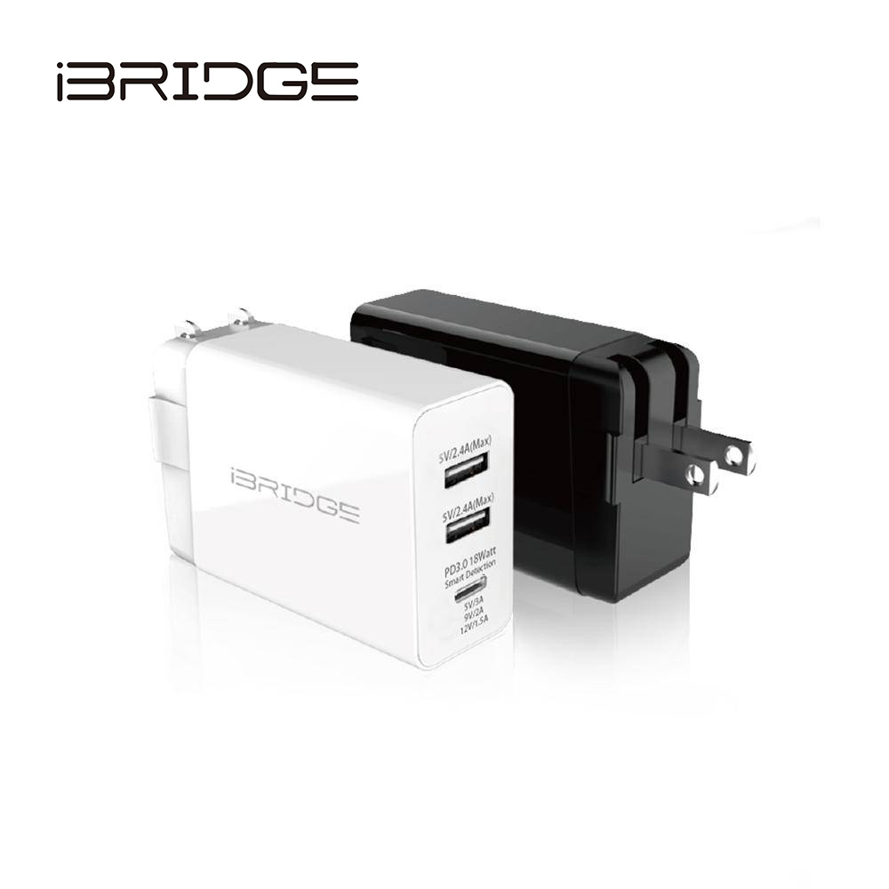 Ibridge 【iBRIDGE】PD急速雙USB充電器(IBC002)